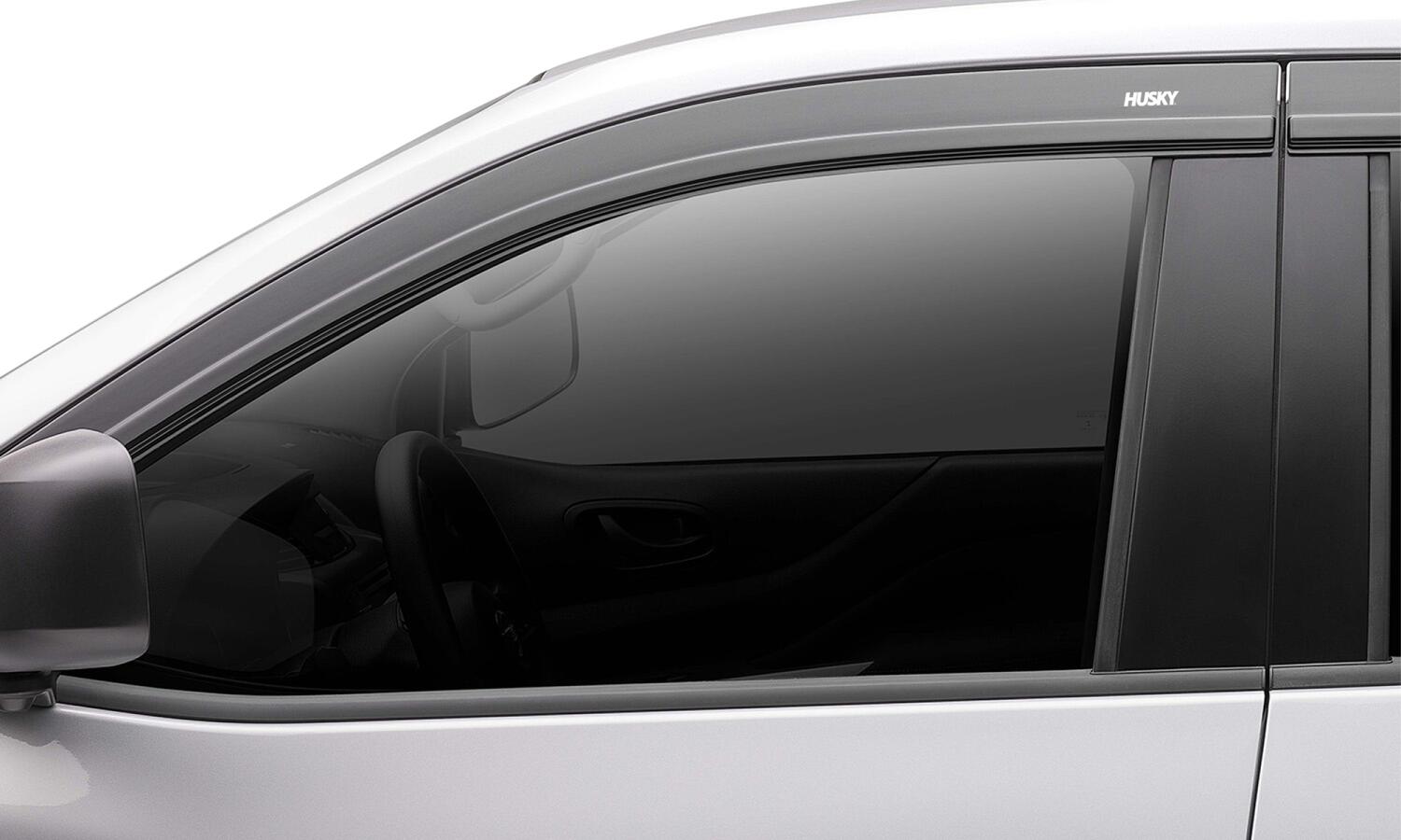 Low Profile Ventvisor Deflector; Smoke; Outside Mount; 4 pc. by Husky Liners