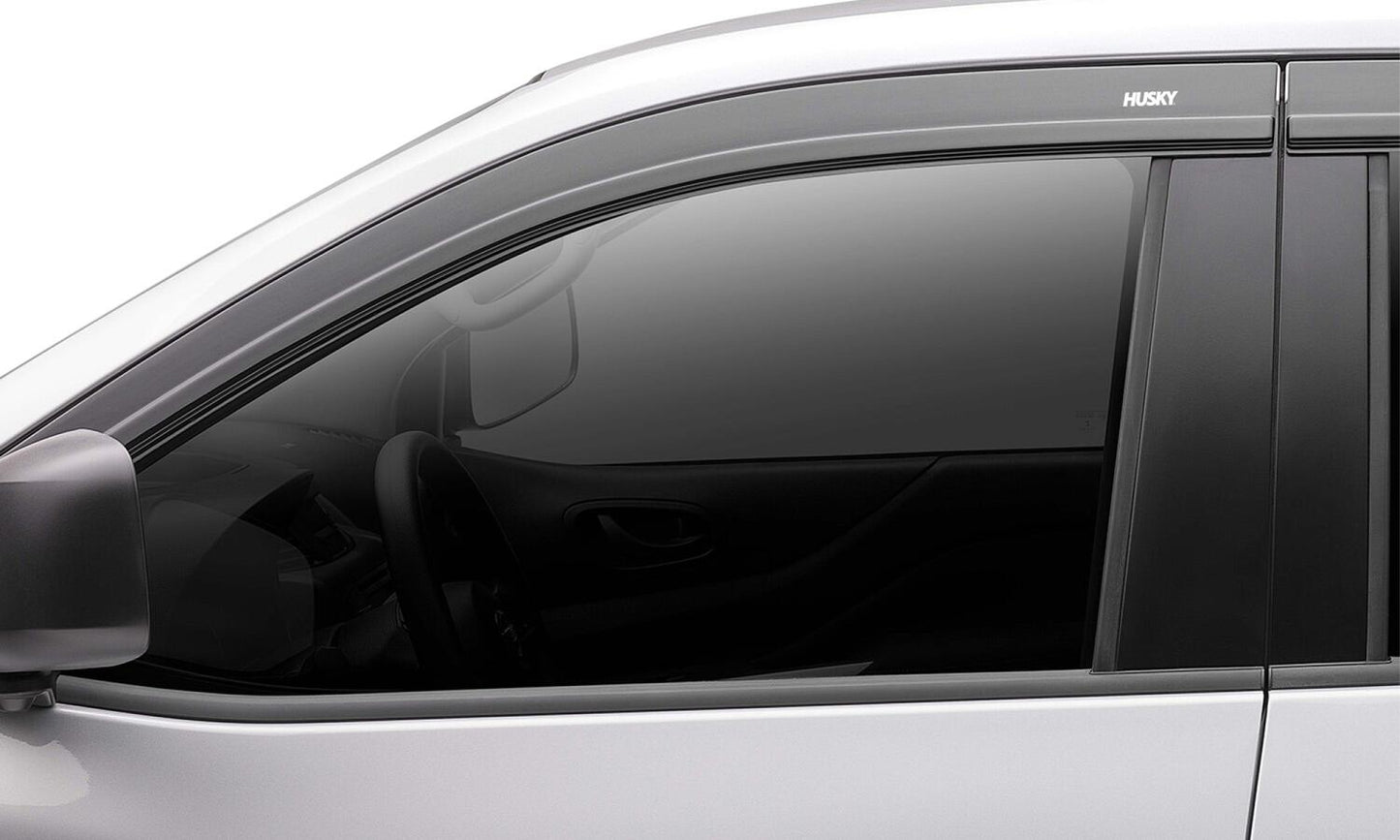 Low Profile Ventvisor Deflector; Smoke; Outside Mount; 4 pc. by Husky Liners