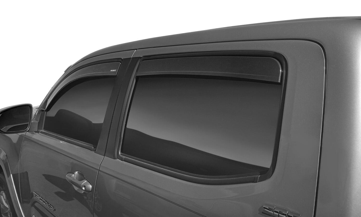 Low Profile Ventvisor Deflector; Smoke; In-Channel Mount; 4 pc. by Husky Liners
