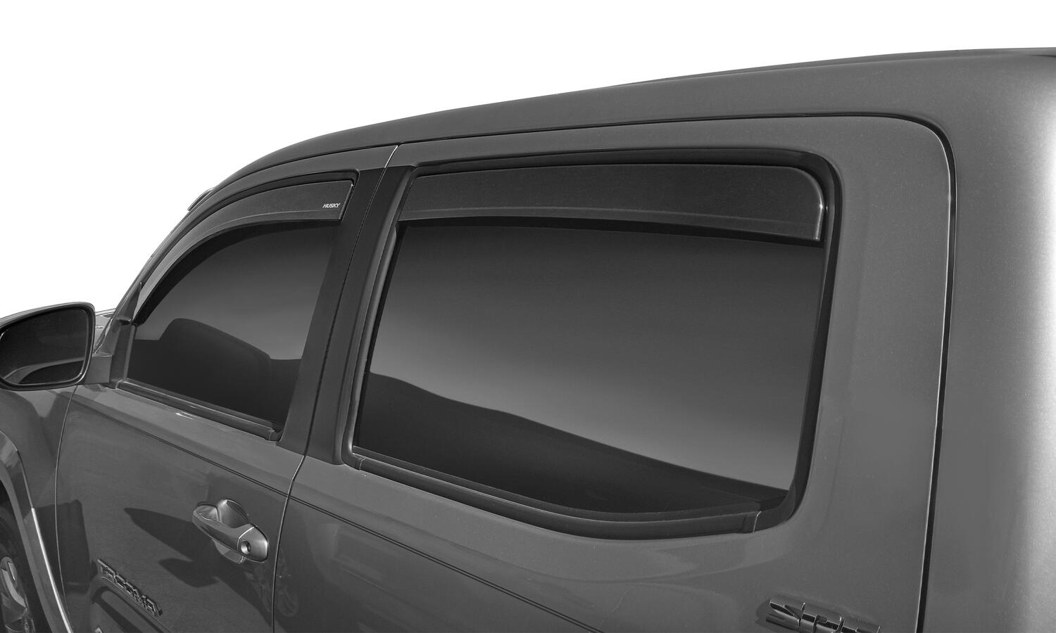 Low Profile Ventvisor Deflector; Smoke; In-Channel Mount; 4 pc. by Husky Liners
