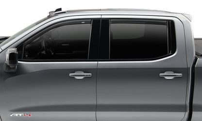Low Profile Ventvisor Deflector; Smoke; Outside Mount; 4 pc. by Husky Liners