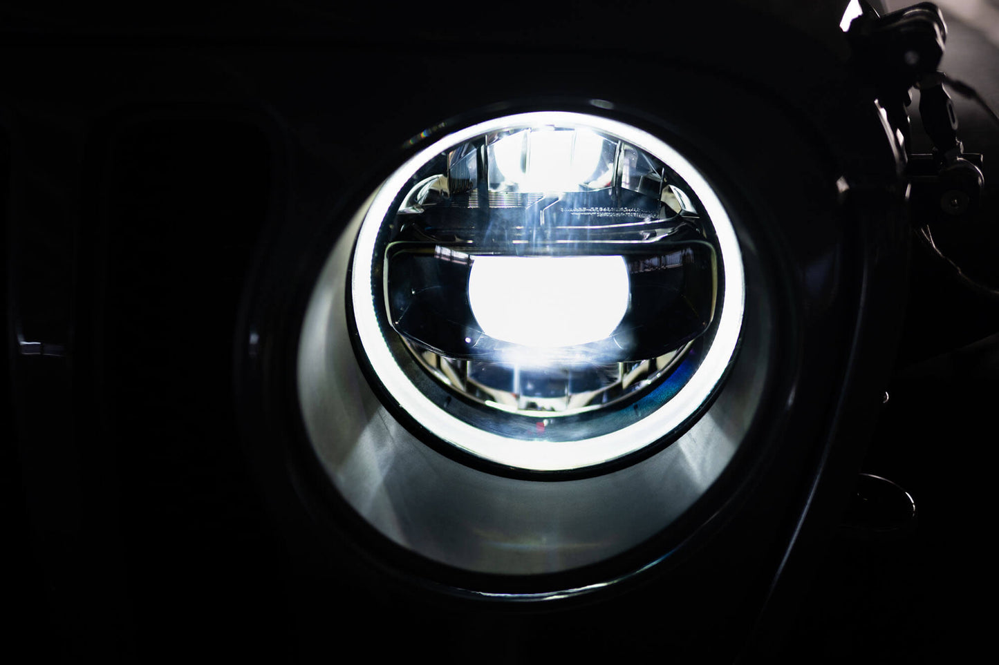 2018-22 Jeep JL & 2020-22 Jeep JT LED Headlights; Black by DV8 Offroad
