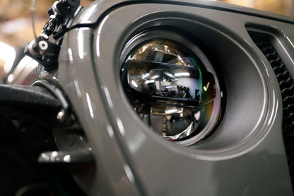 2018-22 Jeep JL & 2020-22 Jeep JT LED Headlights; Black by DV8 Offroad
