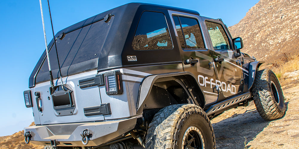 07-18 Jeep JK 4-Door Hard Top; Fastback by DV8 Offroad