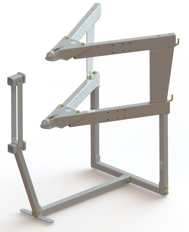 Wt Dist Steel Floor 54-3/5" x 35" x 53-3/4" W/O Hooks & Fastener by Husky Towing
