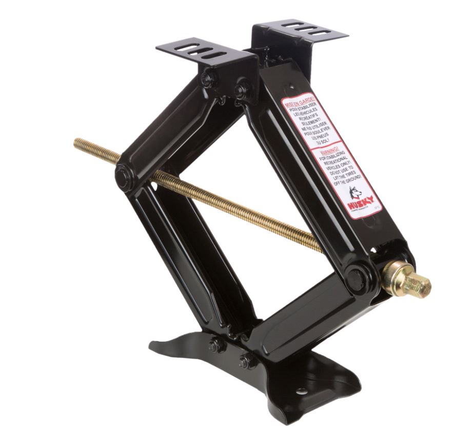 Scissor Mechanical 5000 LB Capacity 20" Height Powder Coated Black Steel Single by Husky Towing