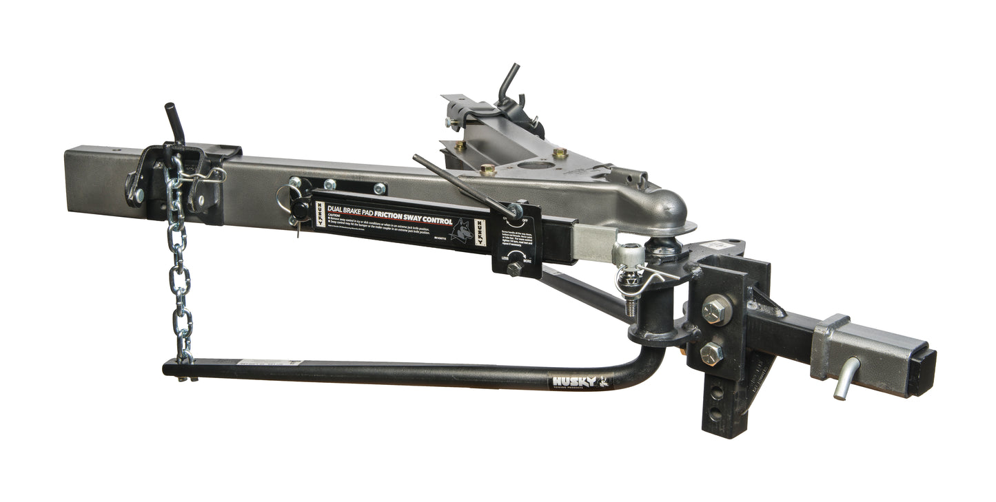 Round Bar 800 LB Tong Weight Inc 10" Shank With 2-5/16" Ball W/Sway Control Pack by Husky Towing