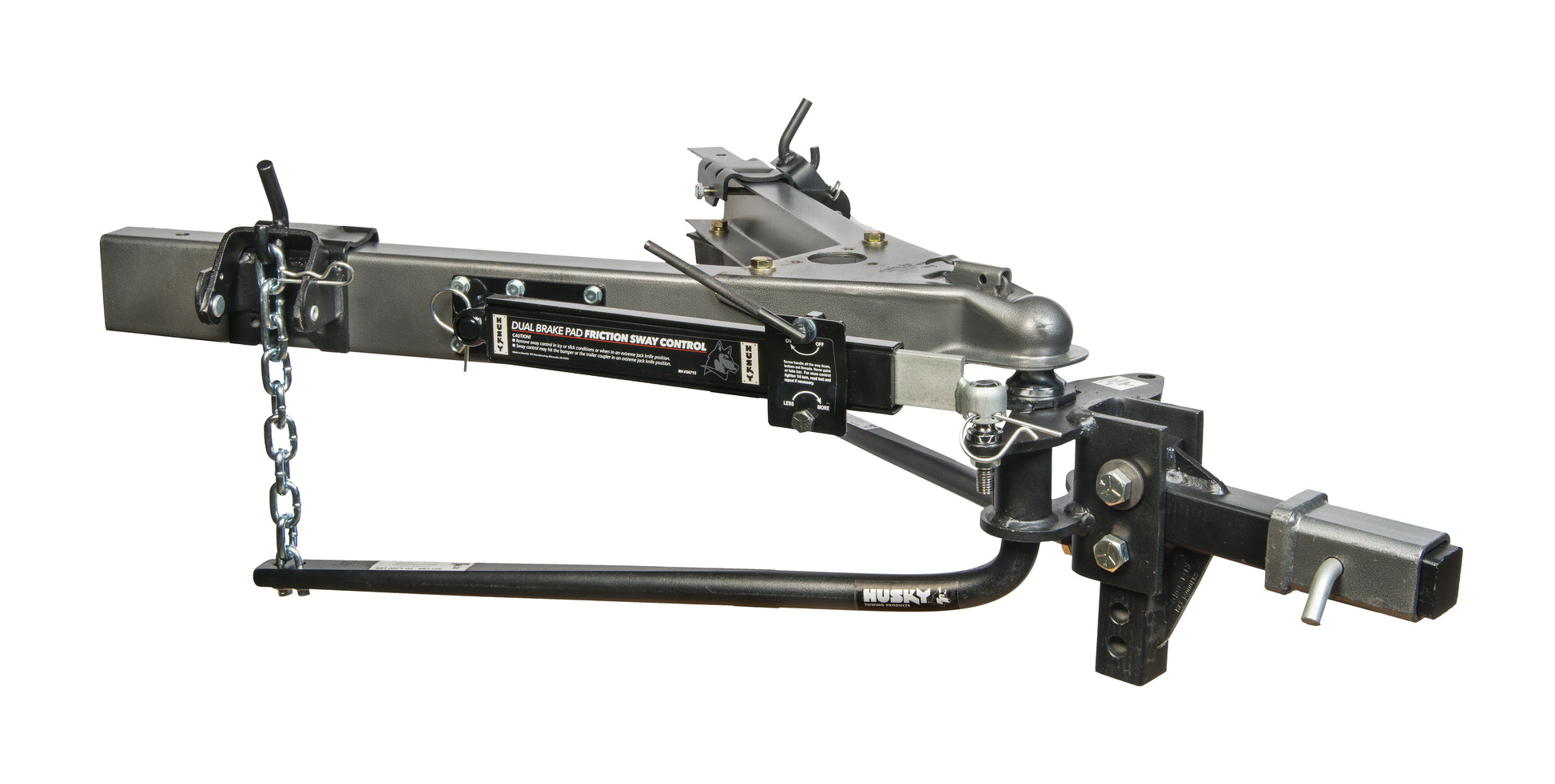 Round Bar 800 LB Tong Weight Inc 10" Shank With 2-5/16" Ball W/Sway Control Pack by Husky Towing