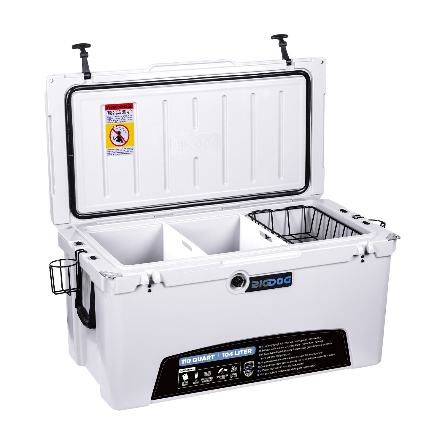 110 Qrt/ 144 Can Capacity/ 38-3/8 In Width x 20-7/8 In Height x 19-1/4 In Depth by Husky Towing