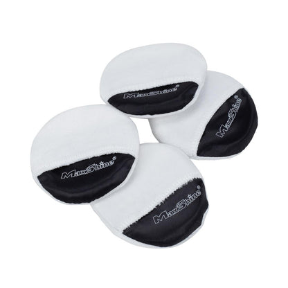Finger Hold Microfiber Wax Applicator Pad - 4 Pack by MaxshineUSA