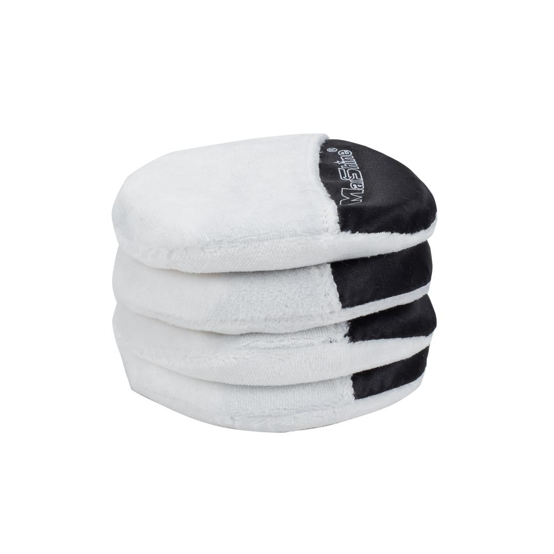 Finger Hold Microfiber Wax Applicator Pad - 4 Pack by MaxshineUSA