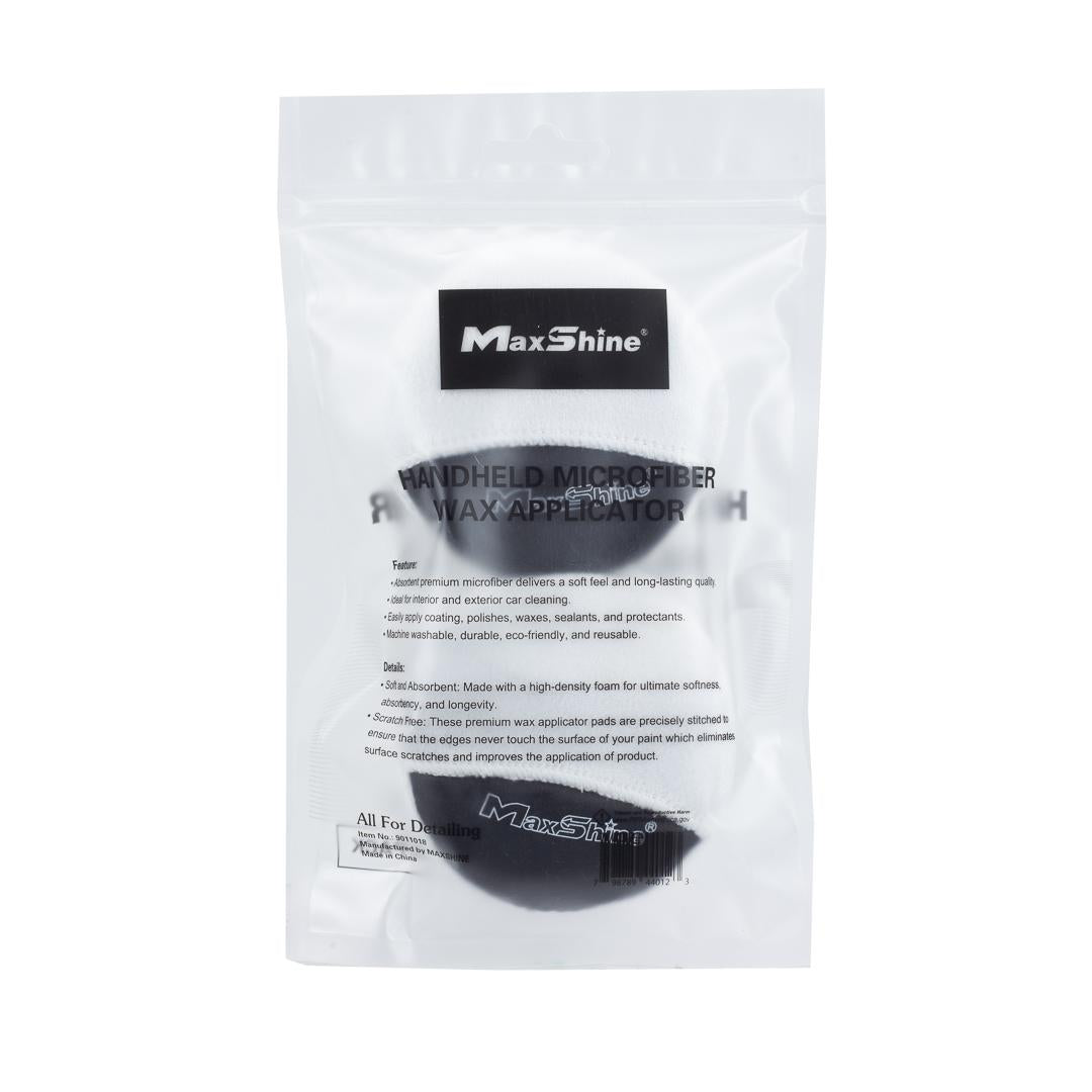 Finger Hold Microfiber Wax Applicator Pad - 4 Pack by MaxshineUSA