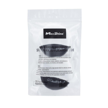 Finger Hold Microfiber Wax Applicator Pad - 4 Pack by MaxshineUSA
