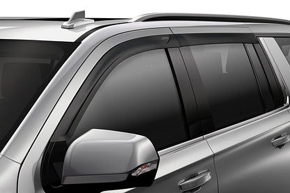 Low Profile Ventvisor Deflector; Matte Black; Outside Mount; 4 pc. by Husky Liners