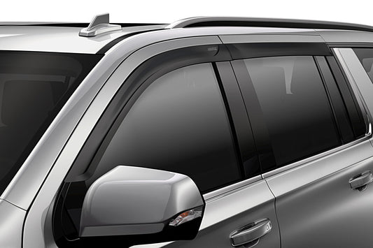 Low Profile Ventvisor Deflector; Matte Black; Outside Mount; 4 pc. by Husky Liners