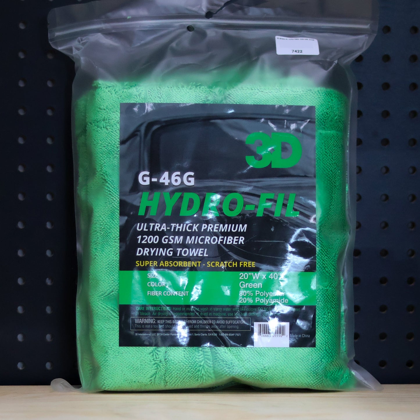 3D HYDRO-FIL Ultra-Thick 1200 GSM 20X40 G-46G by 3D