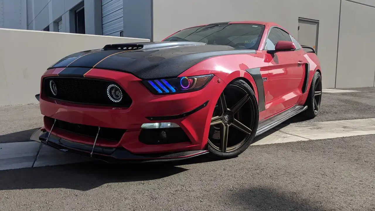 ORACLE Lighting 2015-2017 Ford Mustang V6/GT/Shelby Dynamic ColorSHIFT RGB+A DRL Upgrade w/Halo Kit by ORACLE Lighting