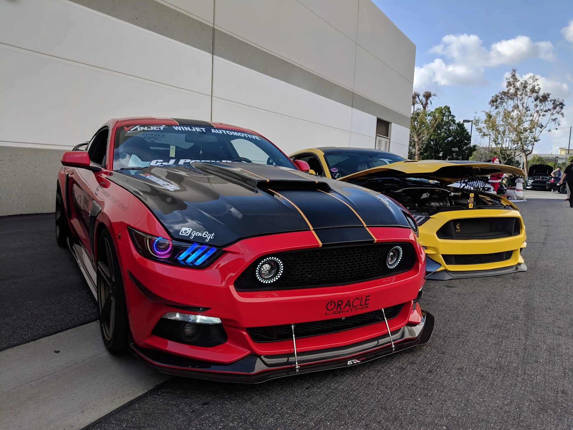 ORACLE Lighting 2015-2017 Ford Mustang V6/GT/Shelby Dynamic ColorSHIFT RGB+A DRL Upgrade w/Halo Kit by ORACLE Lighting