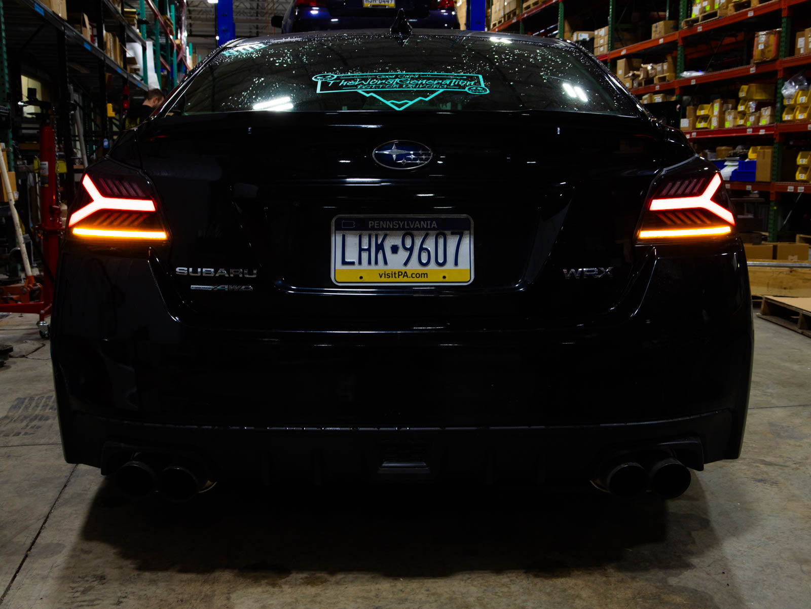 OLM Y-Spec LED Taillights (Clear Lens White Optic) - 2015-2021 WRX / STI by MYX Automotive