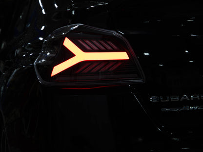 OLM Y-Spec LED Taillights (Clear Lens White Optic) - 2015-2021 WRX / STI by MYX Automotive