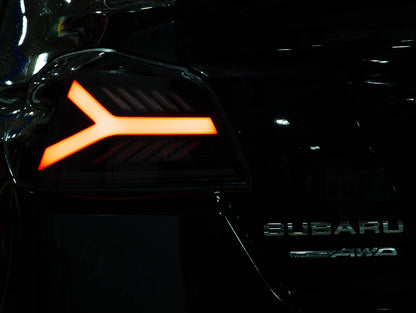 OLM Y-Spec LED Taillights (Smoke Lens White Optic w/RGB) - 2015-2021 WRX / STI by MYX Automotive