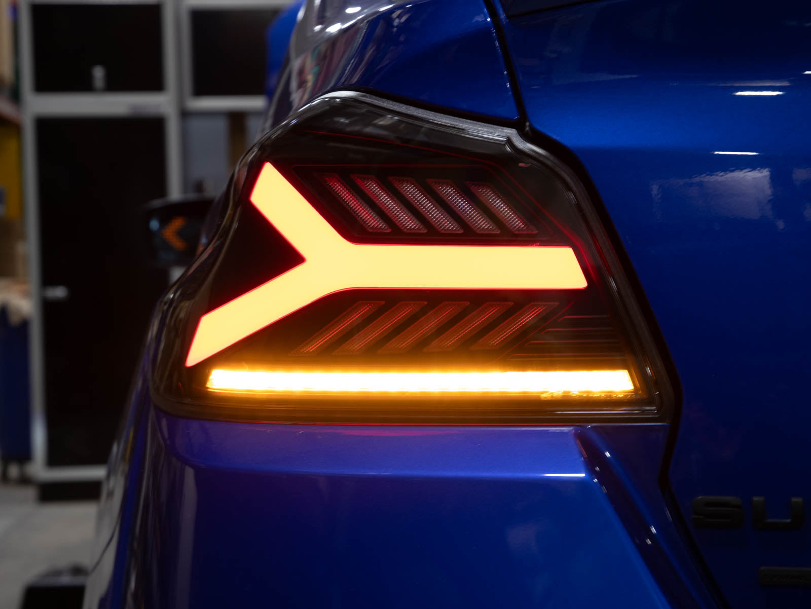 OLM Y-Spec LED Taillights (Smoke Lens White Optic) - 2015-2021 WRX / STI by OLM