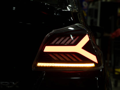 OLM Y-Spec LED Taillights (Clear Lens White Optic) - 2015-2021 WRX / STI by MYX Automotive