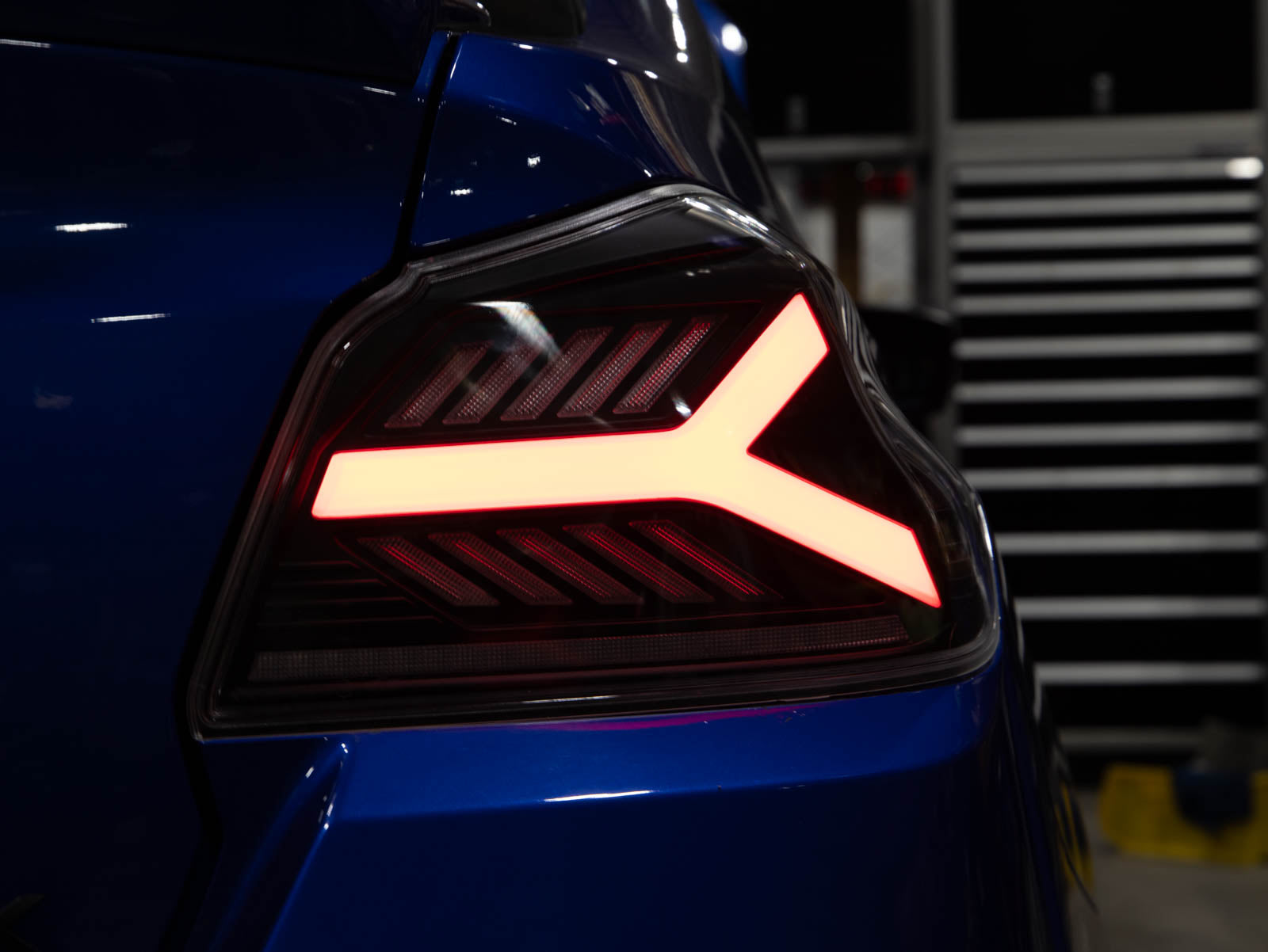 OLM Y-Spec LED Taillights (Smoke Lens White Optic) - 2015-2021 WRX / STI by MYX Automotive