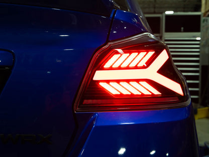 OLM Y-Spec LED Taillights (Clear Lens White Optic) - 2015-2021 WRX / STI by MYX Automotive