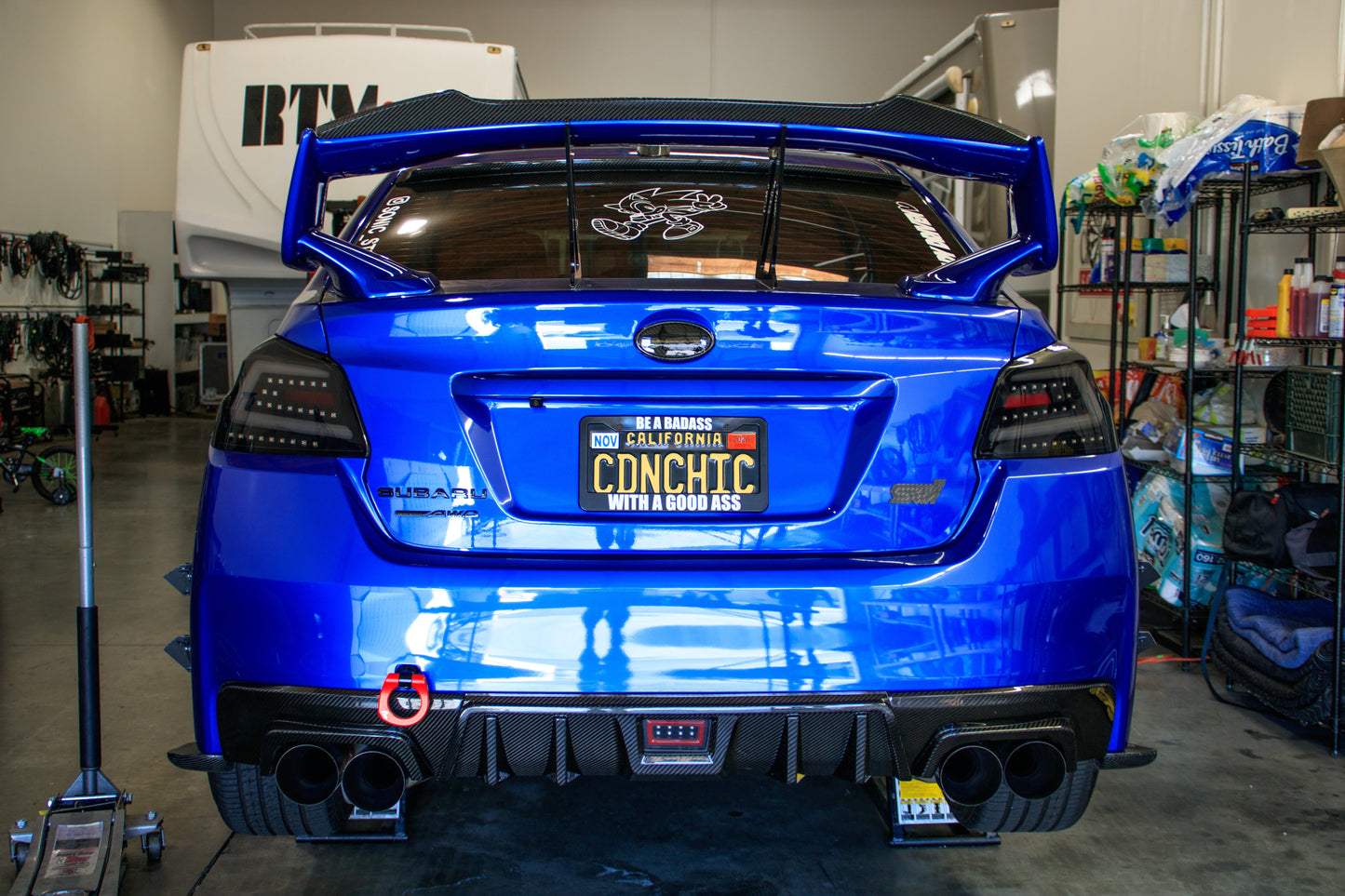 OLM LE Dry Carbon Fiber Rear Diffuser - 2015-2021 Subaru WRX / STI by OLM