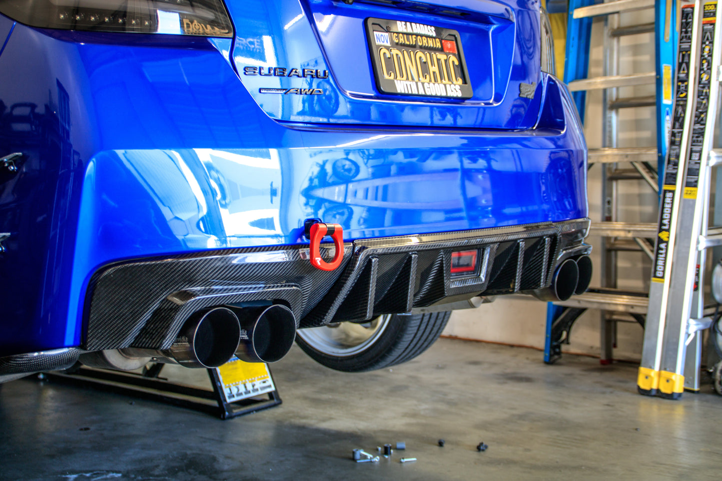 OLM LE Dry Carbon Fiber Rear Diffuser - 2015-2021 Subaru WRX / STI by OLM