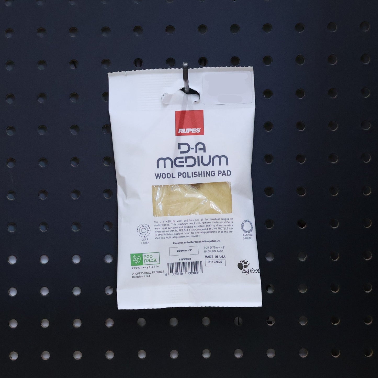 RUPES 9.NW80M DA WOOL YELLOW 3' by Pal Automotive