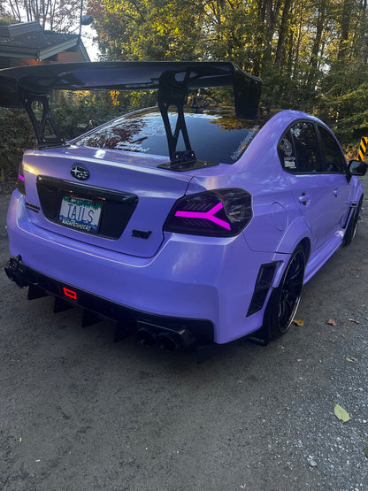 OLM Y-Spec LED Taillights (Smoke Lens White Optic w/RGB) - 2015-2021 WRX / STI by MYX Automotive