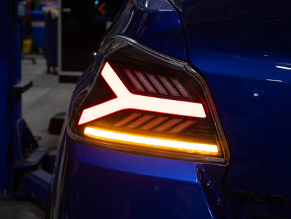 OLM Y-Spec LED Taillights (Clear Lens Red Optic) - 2015-2021 WRX / STI by MYX Automotive
