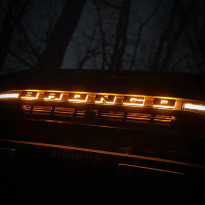 Universal Illuminated LED Letter Badges Amber Individual Letters Custom Emblem by ORACLE Lighting
