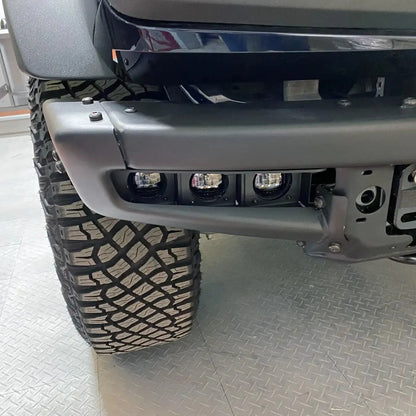2021-2026 Ford Bronco Triple LED Fog Light Kit - Steel Modular Bumper | 90W by ORACLE Lighting
