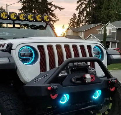 ORACLE Lighting Jeep Gladiator JT ColorSHIFT RGB+W Headlight DRL Upgrade Kit by ORACLE Lighting