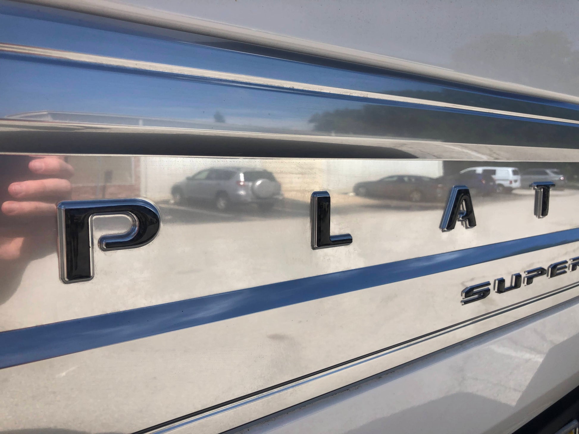 Platinum Tailgate Letter Overlays Fits 2020-2022 Ford Super Duty by Tufskinz.com