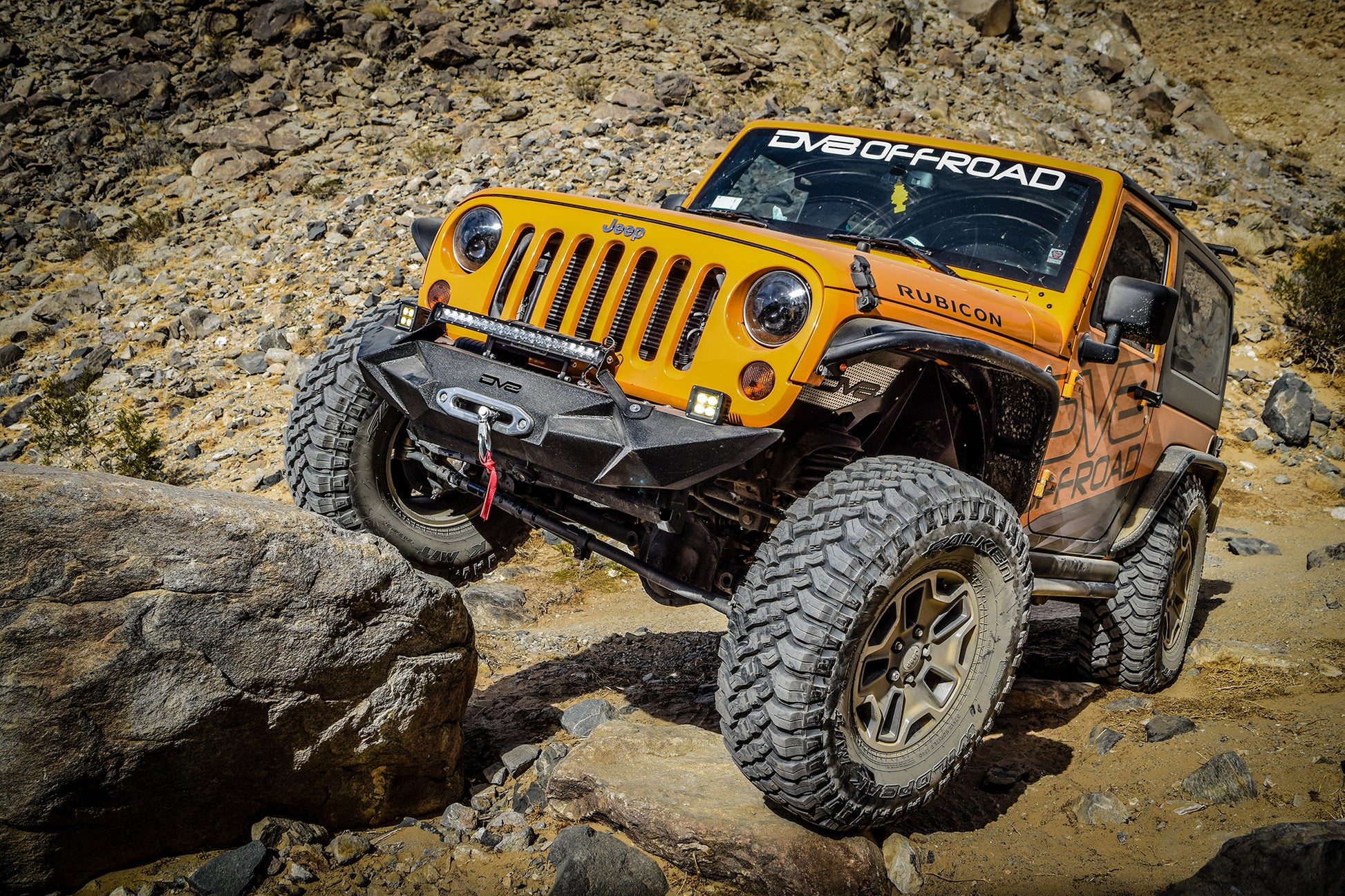 07-18 Jeep JK Inner Fender; Front; Black Finish by DV8 Offroad