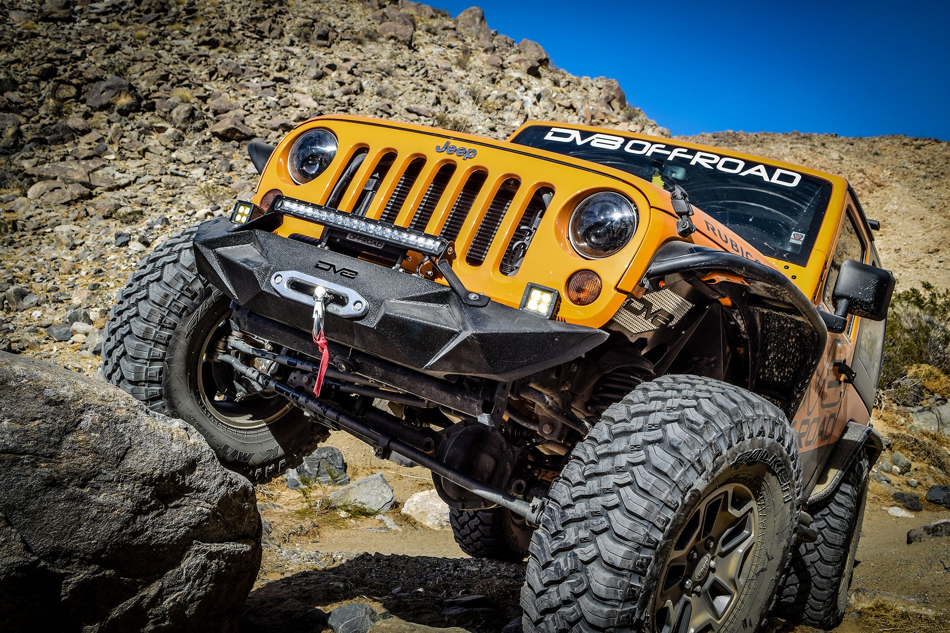 07-18 Jeep JK Inner Fender; Front; Black Finish by DV8 Offroad