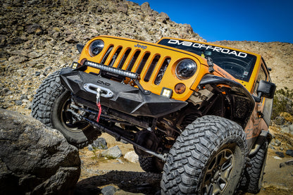 07-18 Jeep JK Inner Fender; Front; Black Finish by DV8 Offroad