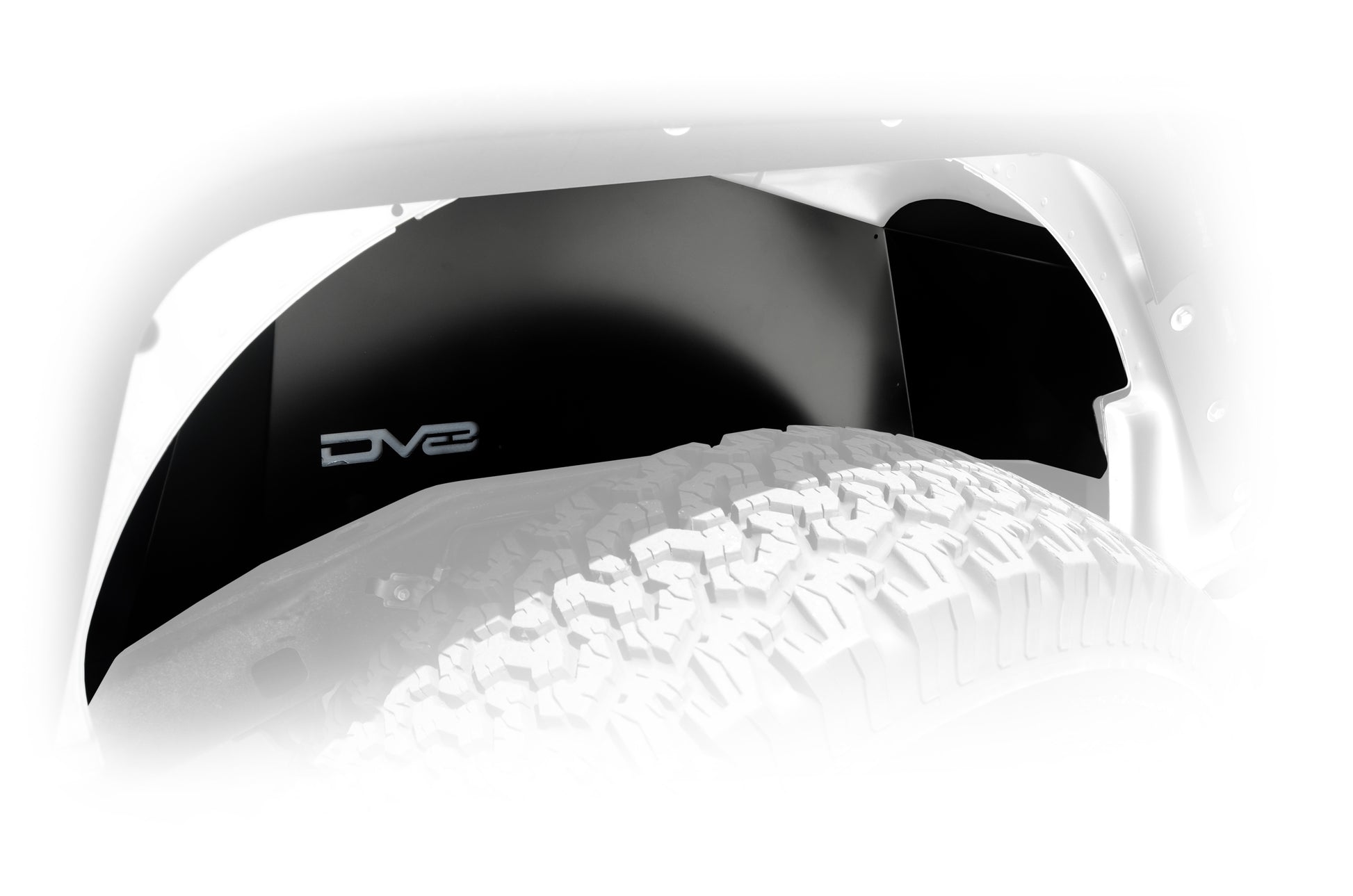 07-18 Jeep JK Inner Fender; Rear; Black Finish by DV8 Offroad