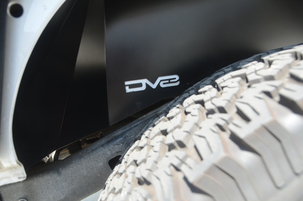 07-18 Jeep JK Inner Fender; Rear; Black Finish by DV8 Offroad