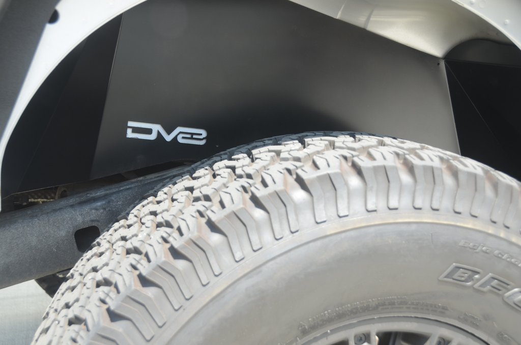 07-18 Jeep JK Inner Fender; Rear; Black Finish by DV8 Offroad