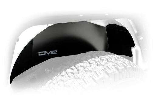 07-18 Jeep JK Inner Fender; Rear; Black Finish by DV8 Offroad
