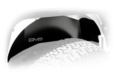 07-18 Jeep JK Inner Fender; Rear; Black Finish by DV8 Offroad