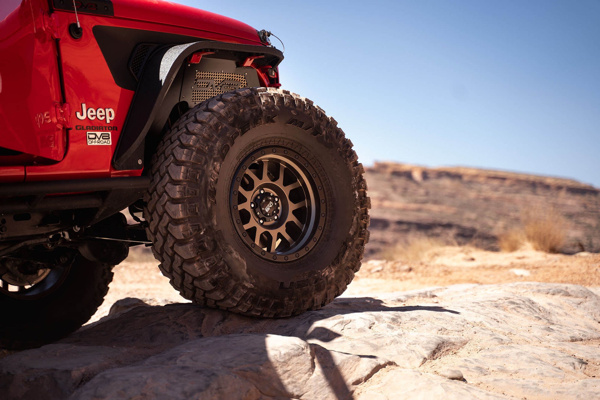 18+ Jeep JL/20+ Jeep JT Inner Fender; Black; Front by DV8 Offroad