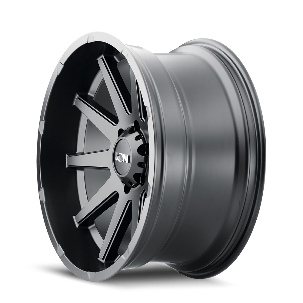 ION 143 MATTE BLACK 20X9 8-180 25MM 124.1MM by Ion Alloy