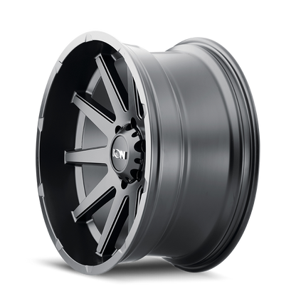 ION 143 MATTE BLACK 20X9 8-180 25MM 124.1MM by Ion Alloy