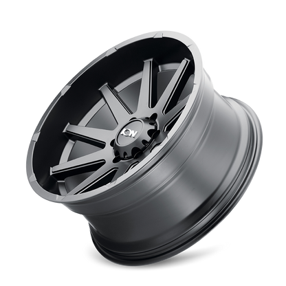 ION 143 MATTE BLACK 20X9 8-180 25MM 124.1MM by Ion Alloy